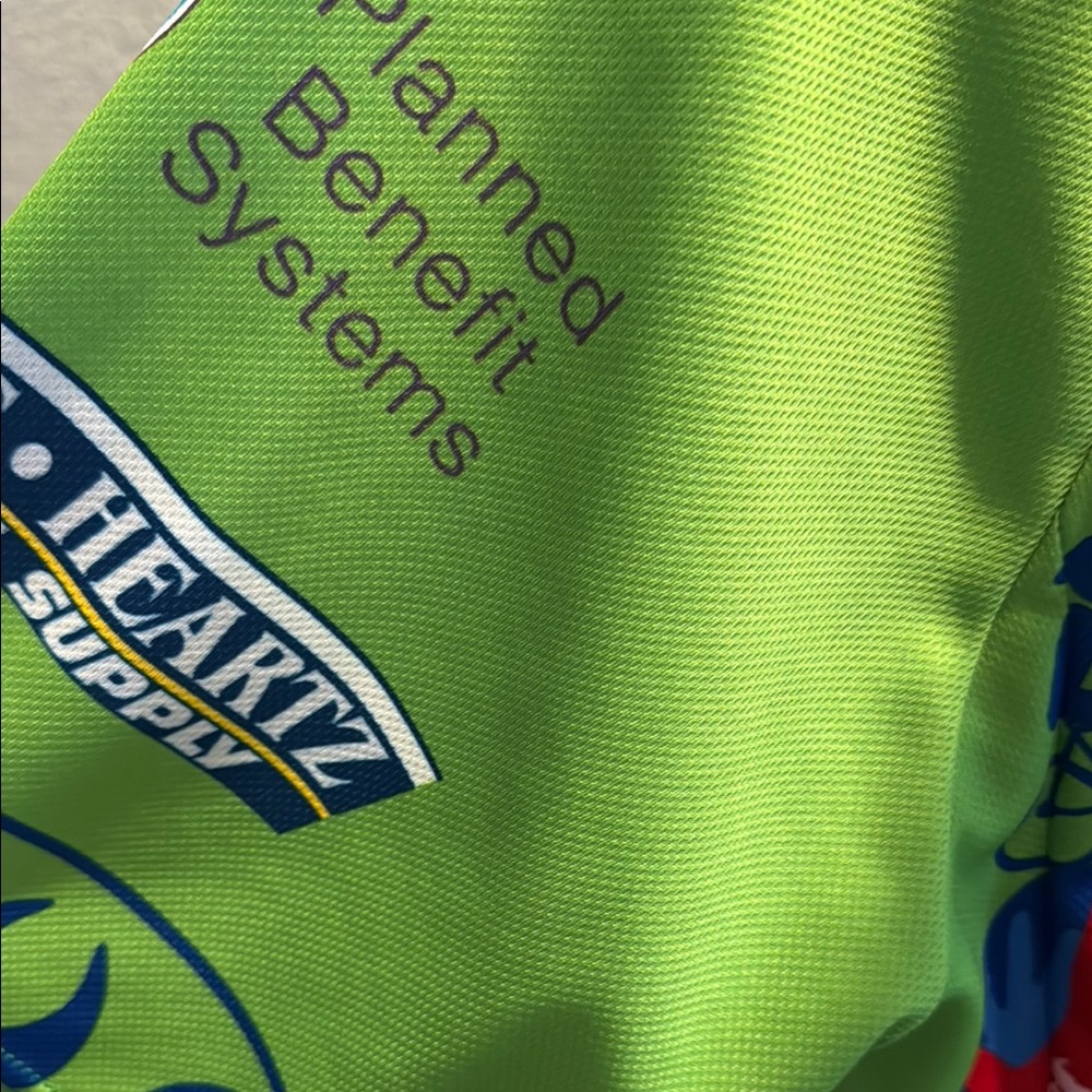 Champ stomp out MS Green and Blue Cycling Jersey. Size XL - Picture 4 of 4
